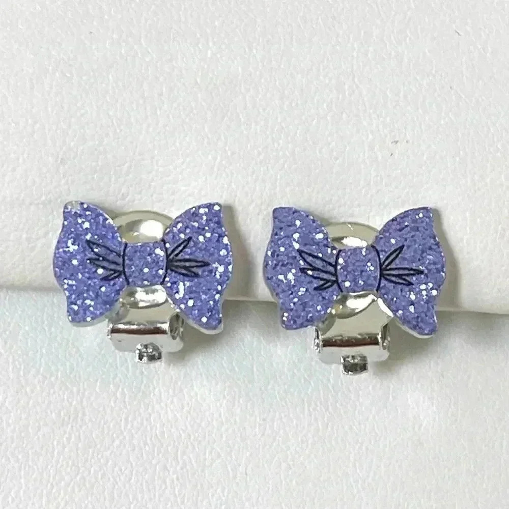 5 Pairs Kids Clip On Earrings Rainbow Koala Seahorse Unicorn Bow Pinwheel - Picture 6 of 7